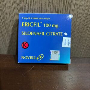 Ericfil 100 mg sildenafil Citrate box isi 4 TABLET