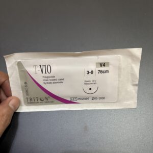 Benang bedah Triton T-Vio 3-0 V4 absorbable PGA warna violet